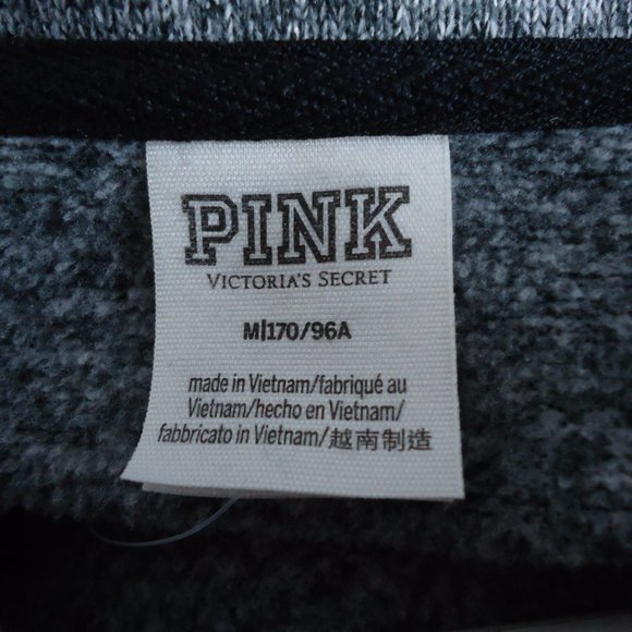 Pink Victoria's Secret Pullover M Marled 1/4 Zip - Picture 6 of 7
